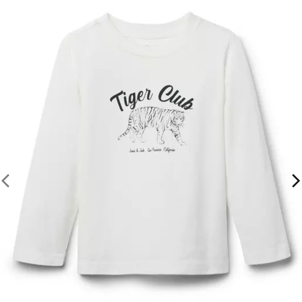 EUC Janie and Jack Tiger Club 2T Long Sleeve Tee